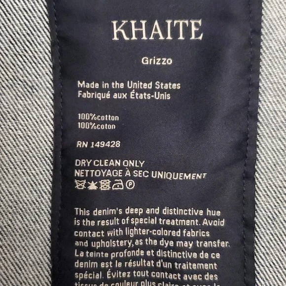 Khaite Grizzo Denim Jacket
